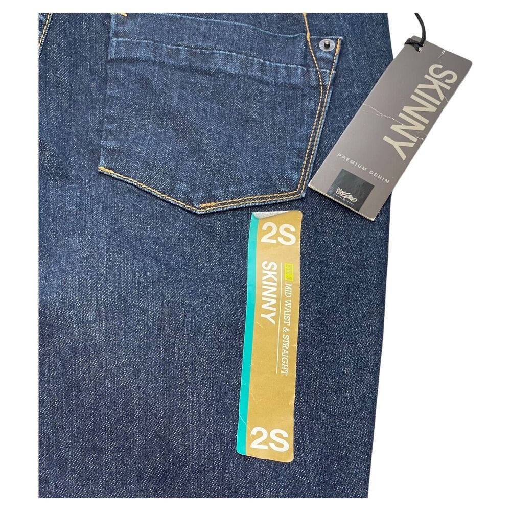 Mossimo Skinny Premium Denim Jeans Women 2S Dark Wash NWT Stretch - Picture 8 of 9